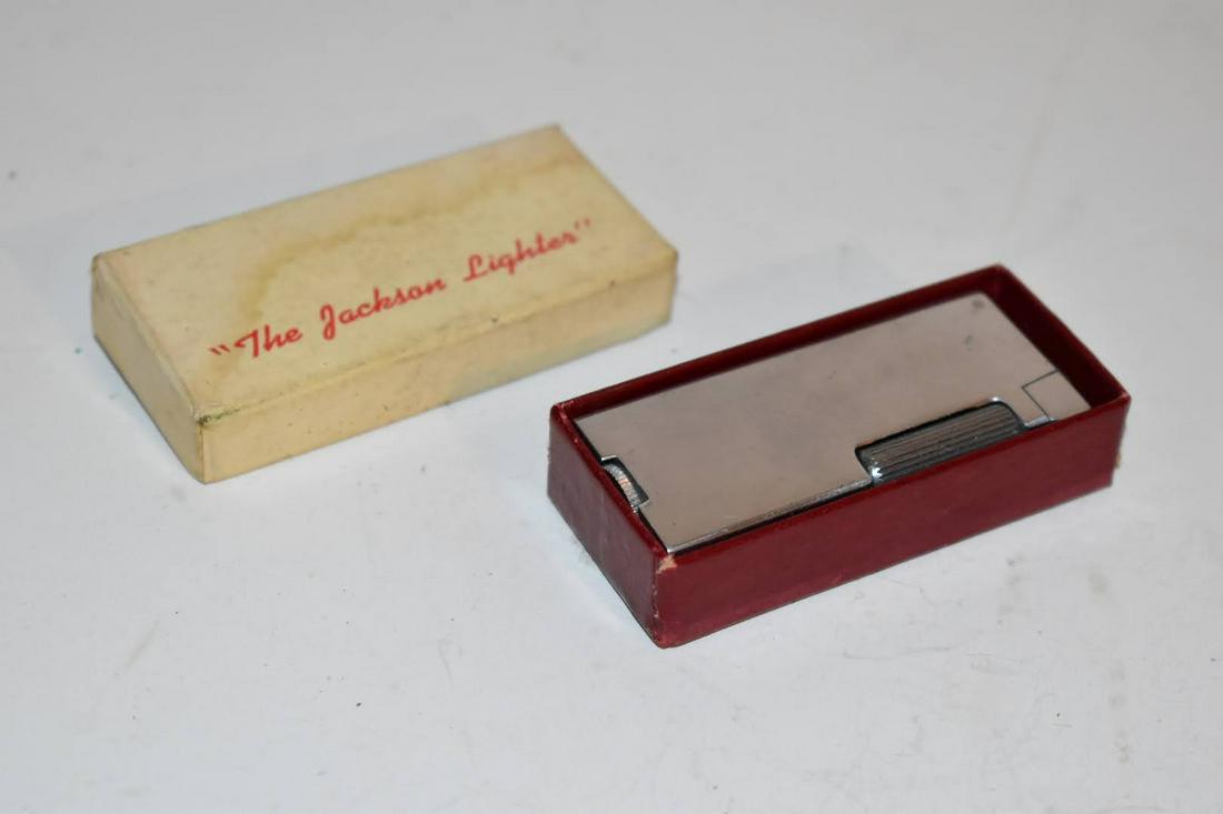 Vintage Lighter The Jackson Lighter Silver New: Vintage Lighter The Jackson Lighter Silver New Please view all photos as they are part of the description and condition of this Item, Feel free to contact me with questions or picture requests! Used I