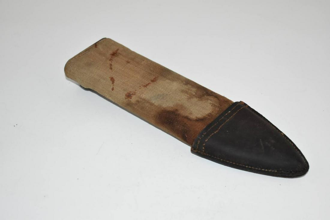 Antique US WW1 Model 1917 Bolo Fighting Knife Scabbard Sheath (1 of 4)