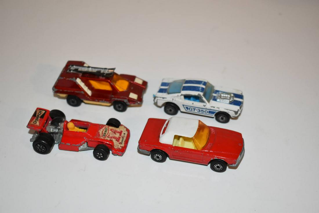 Vintage Lot of 4 Matchbox Cast Iron Cars, no. 6 no.23 no. 69 no. 36: Vintage Lot of 4 Matchbox Cast Iron Cars, no. 6 no.23 no. 69 no. 36 Please view all photos as they are part of the description and condition of this Item, Feel free to contact me with questions or pic