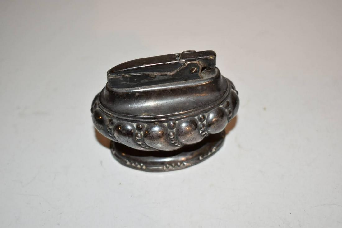 Antique Vintage Ronson CROWN Table Lighter Silver Tone (1 of 4)