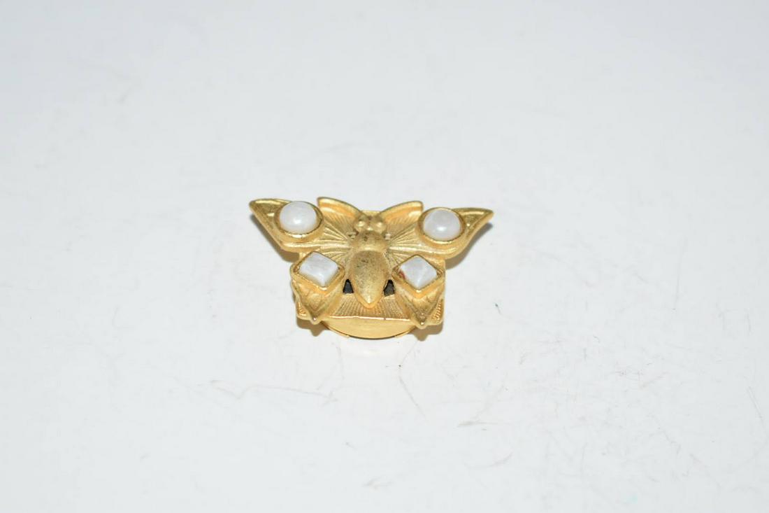 Vintage Brass Butterfly Button Cover (1 of 3)