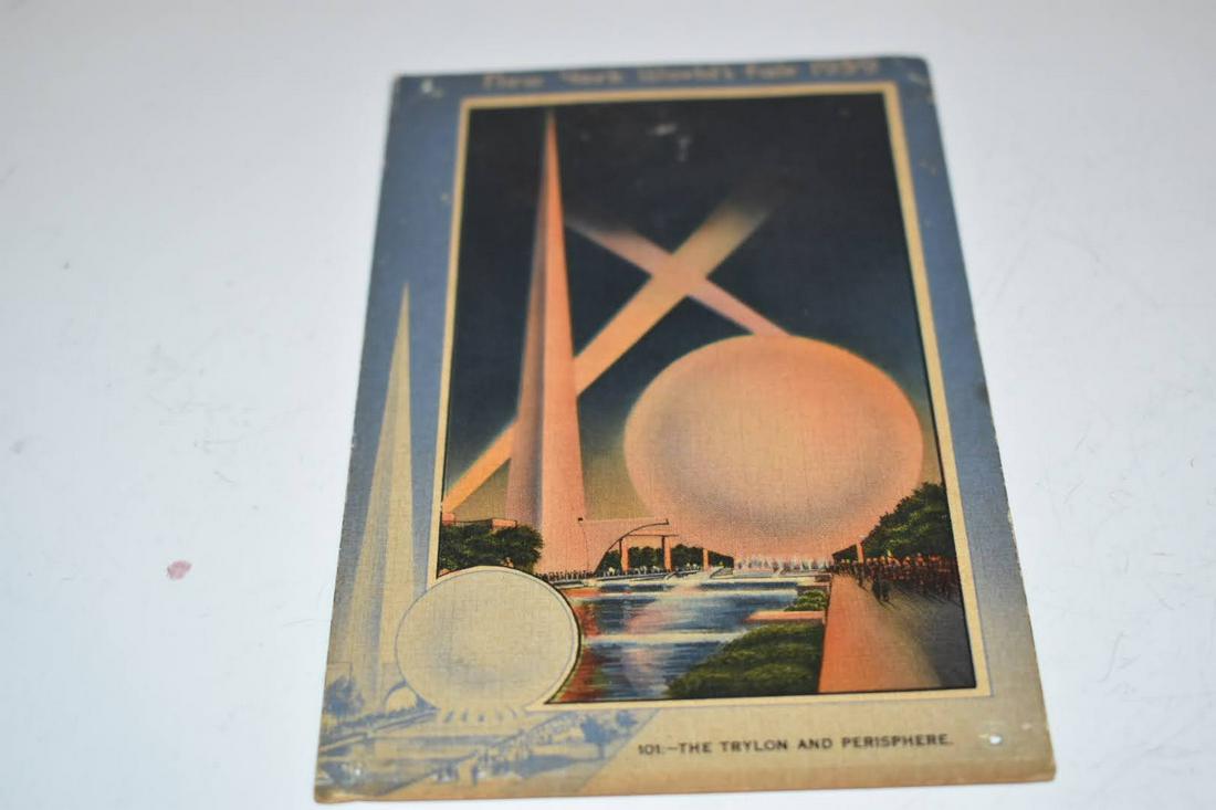 Vintage 1939 worldâ€™s fair post card (1 of 4)