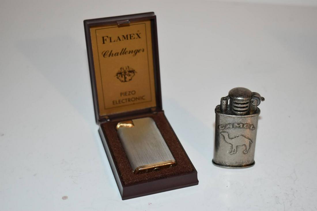 lot of 2 lighters camel & flamex (1 of 4)