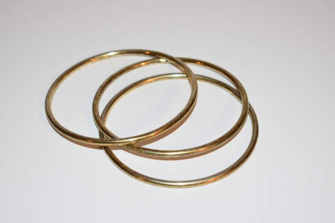 3 vintage sterling silver bracelets bangles 7" 20 grams (1 of 3)