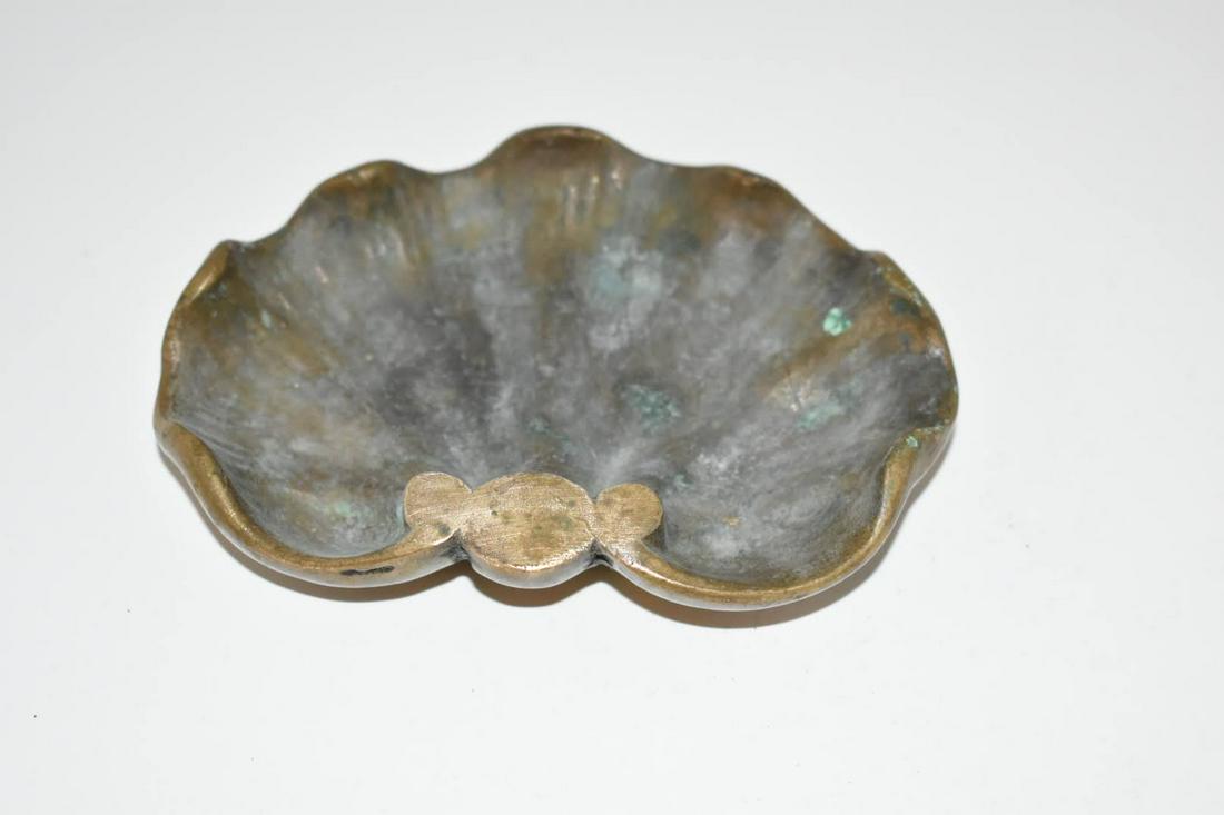 Vintage Heavy Brass Ash tray Cigarette tray (1 of 3)