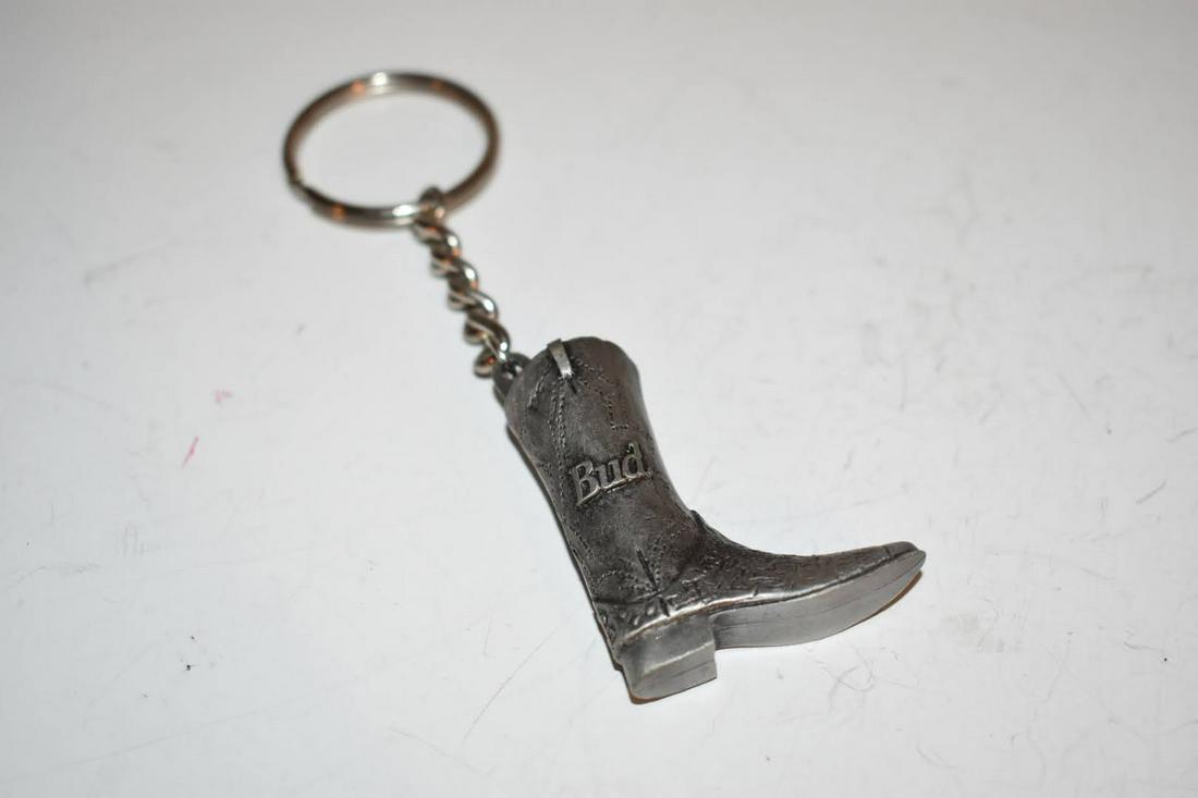 vintage bud beer boot key chain (1 of 4)