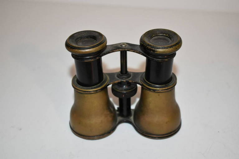Vintage Brass Busch Binoculars Nice