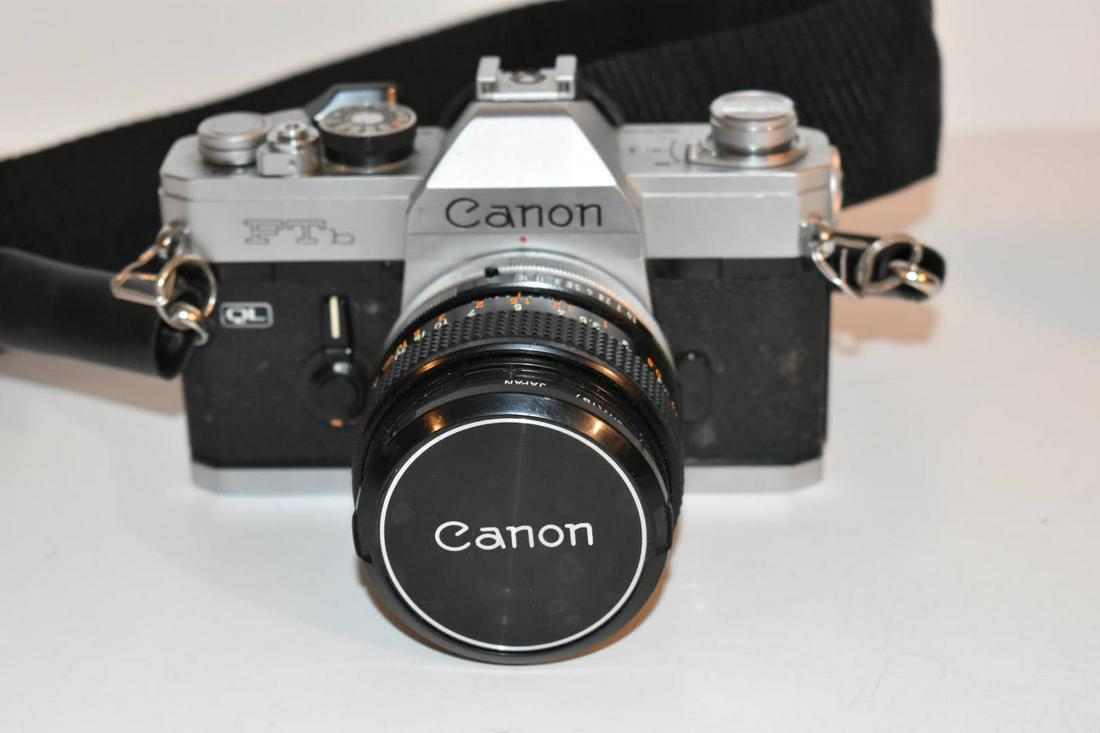 Canon Ftb Ql Black Film Camera W/ Fd 50mm F/1.4 Ssc Lens From