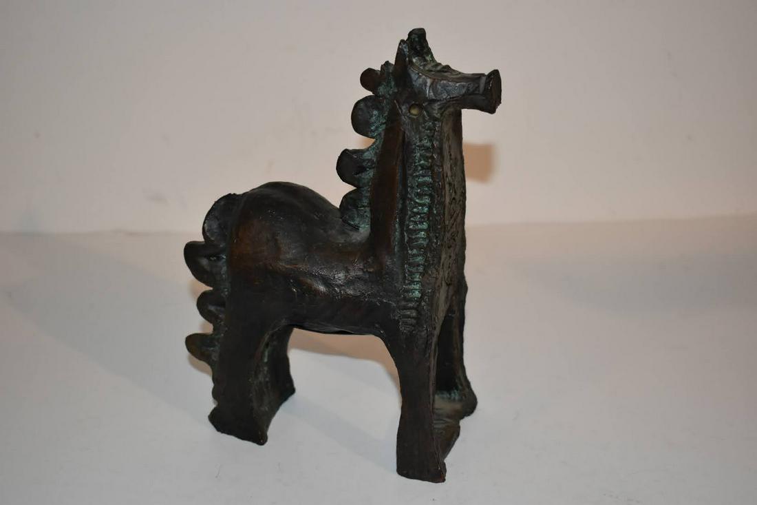 Vintage Bronze ANCIENT Horse Statue (1 of 5)