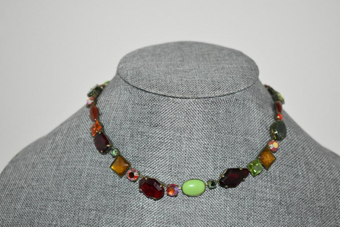 Sorrelli Pastel Multi classic line Crystal Necklace, gorgeous 16 to 20 inches (1 of 4)