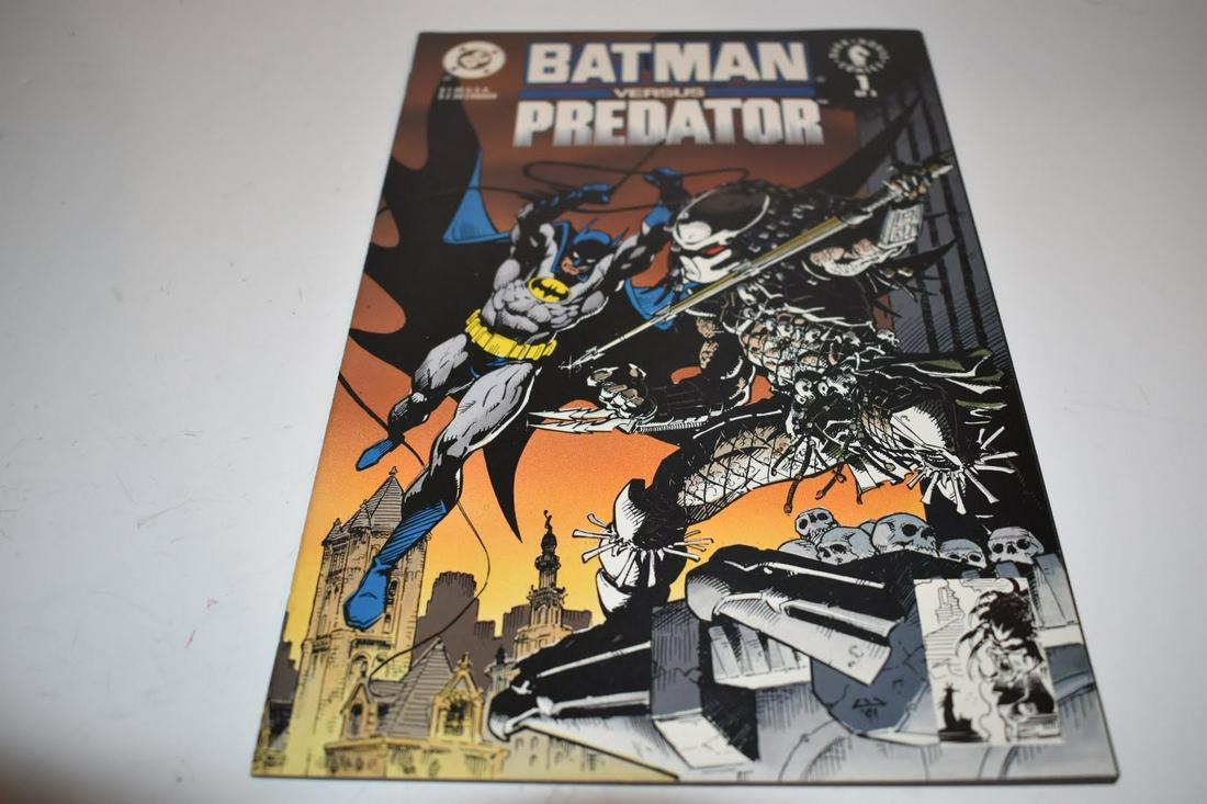 Vintage silver copper bronze comic book batman vs predator #2 (1 of 2)