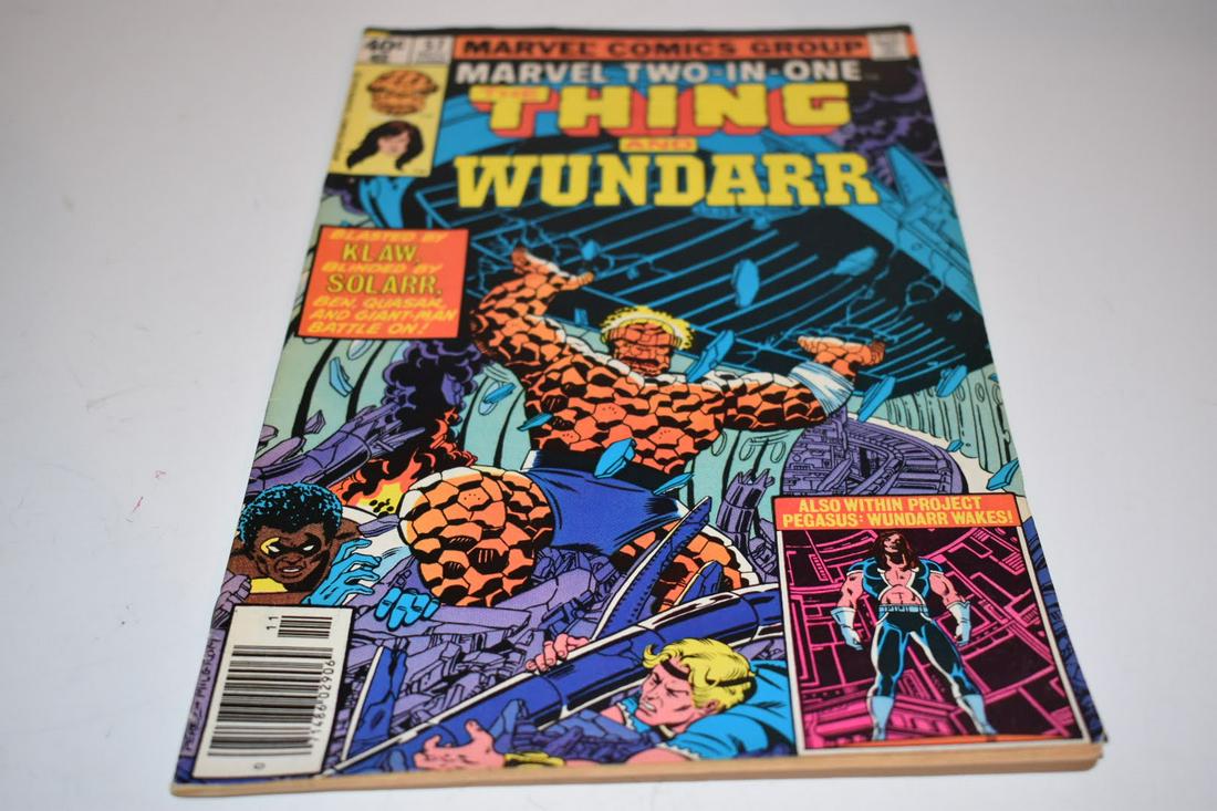 Vintage Comic Book Bronze Copper Modern marvel two in one #57 thing & wundarr (1 of 3)
