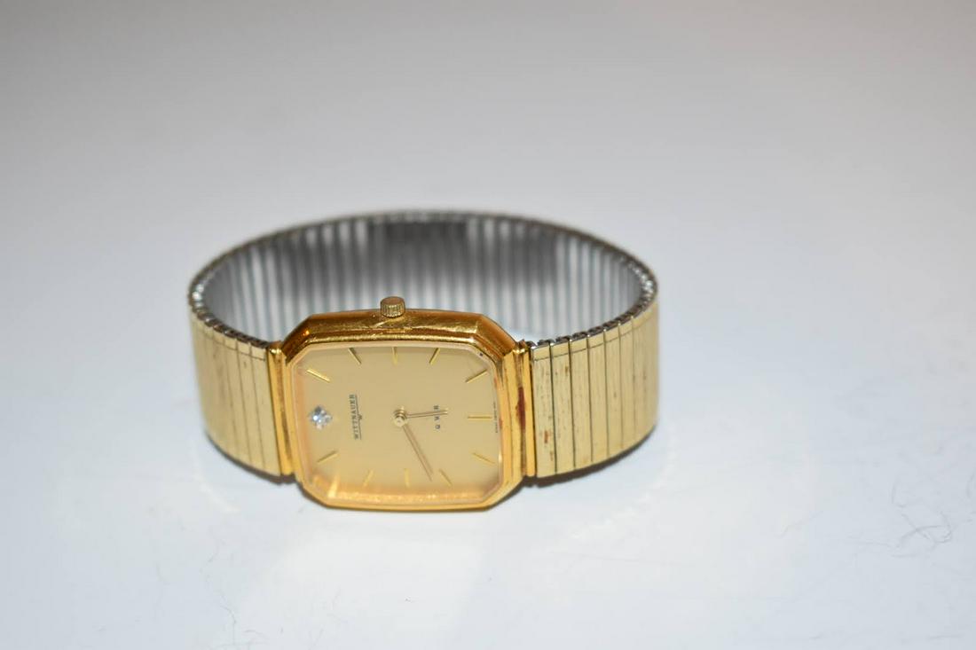 Vintage Ladies Wittnauer QWR Gold Tone Rare Quartz Watch works great has a small scratch on the face (1 of 4)