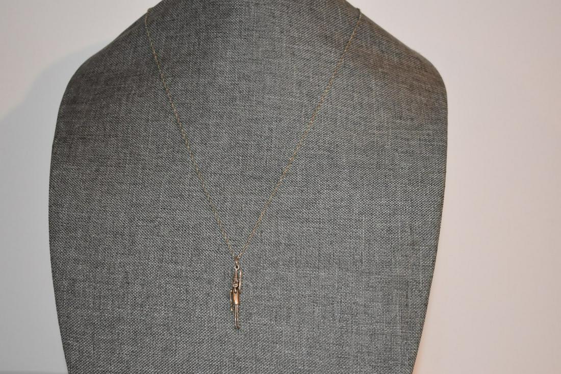 Vintage Sterling Silver Tin Man Pinocchio Pendant necklace 15": Vintage Sterling Silver Tin Man Pinocchio Pendant necklace 15" Please view all photos as they are part of the description and condition of this Item, Feel free to contact me with questions or picture 