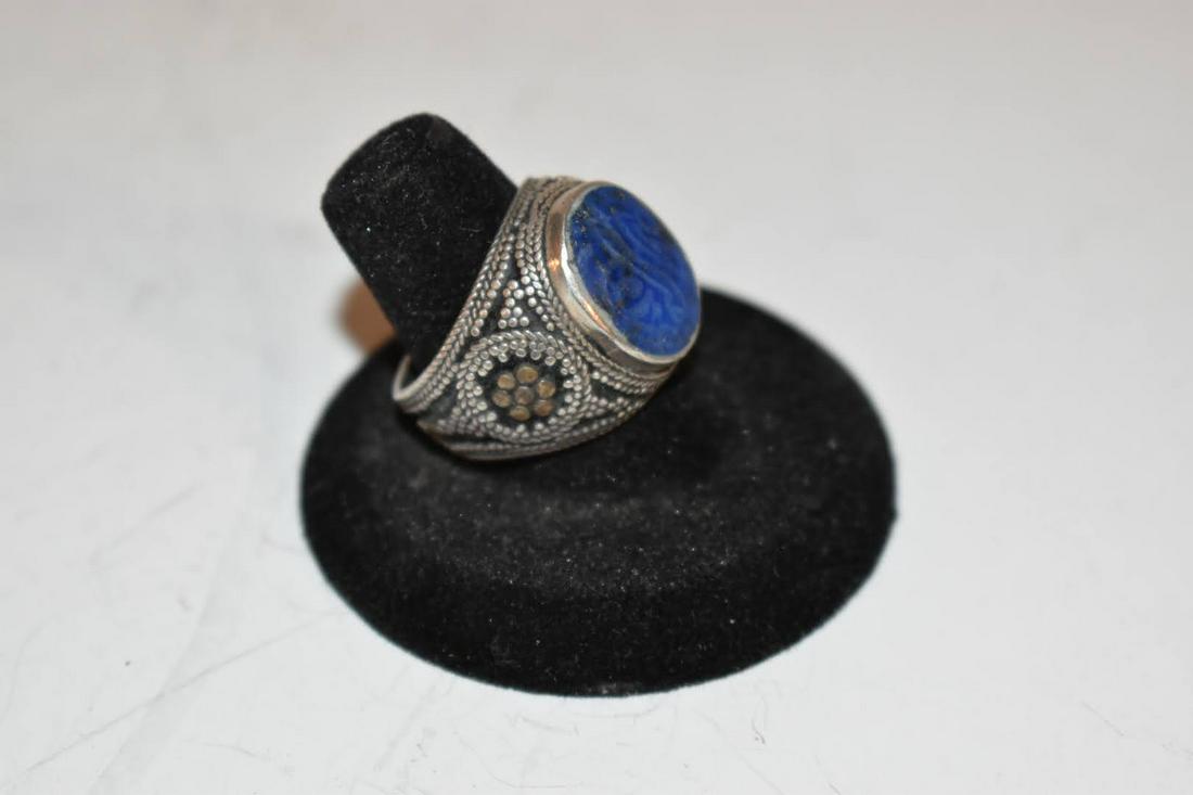 vintage sterling silver Navajo Indian Hopi ring sz 9 (1 of 5)