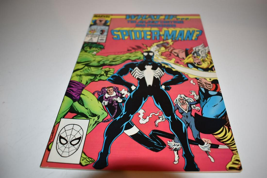 Vintage comic book what if alien possessed Spider-Man #4: Vintage comic book what if alien possessed Spider-Man #4 Please view all photos as they are part of the description and condition of this Item, Feel free to contact me with questions or picture reques
