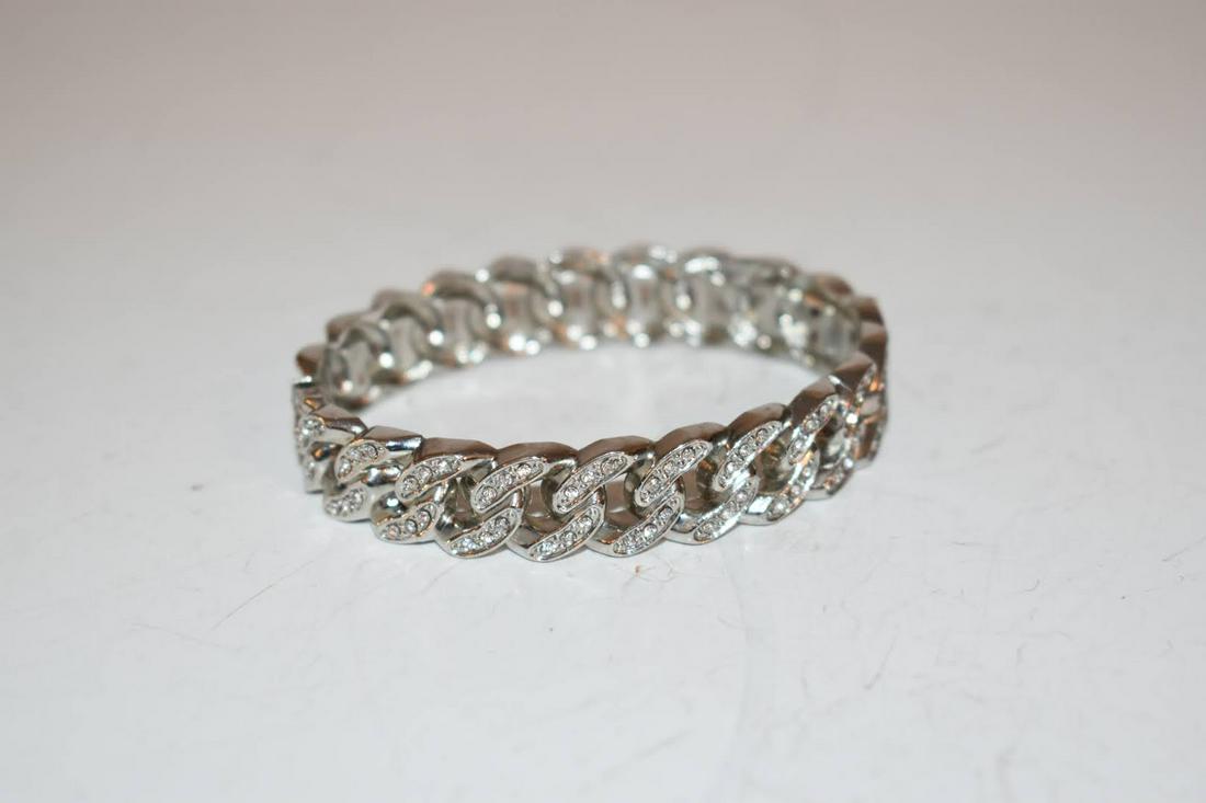 vintage rhinestone bracelet 6" (1 of 3)
