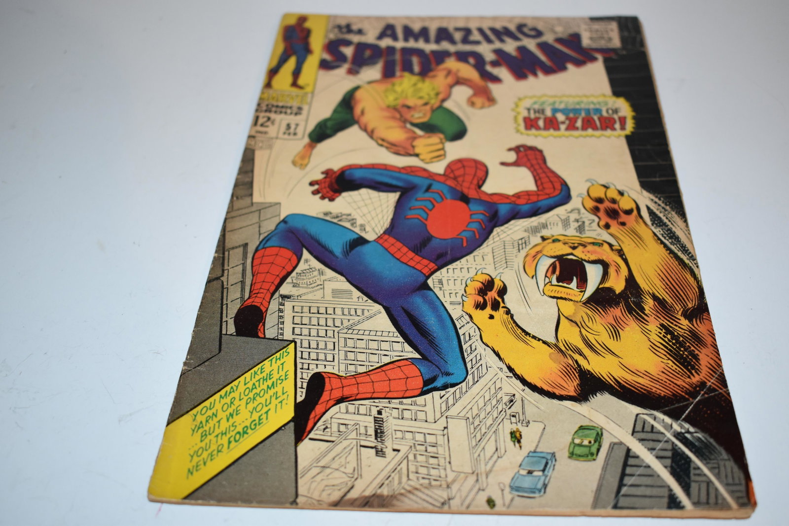 vintage amazing spiderman comic book # 57: vintage amazing spiderman comic book # 57 Please view all photos as they are part of the description and condition of this Item, Feel free to contact me with questions or picture requests! Used Item A