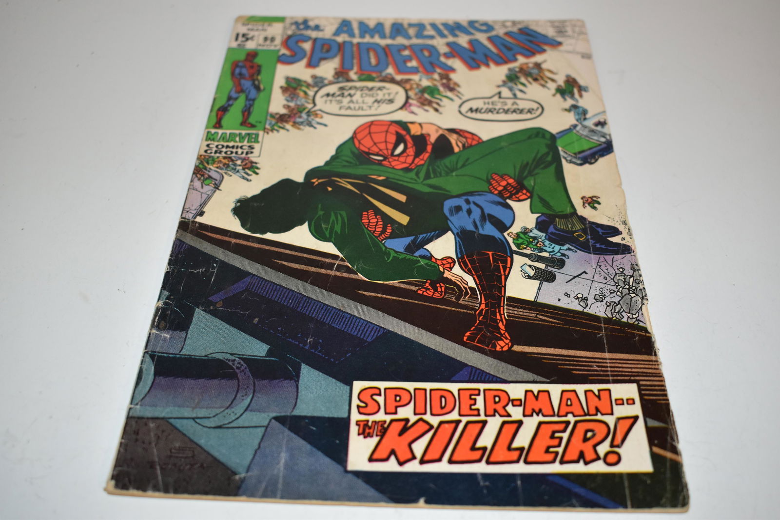 vintage amazing spiderman comic book # 90 (1 of 3)