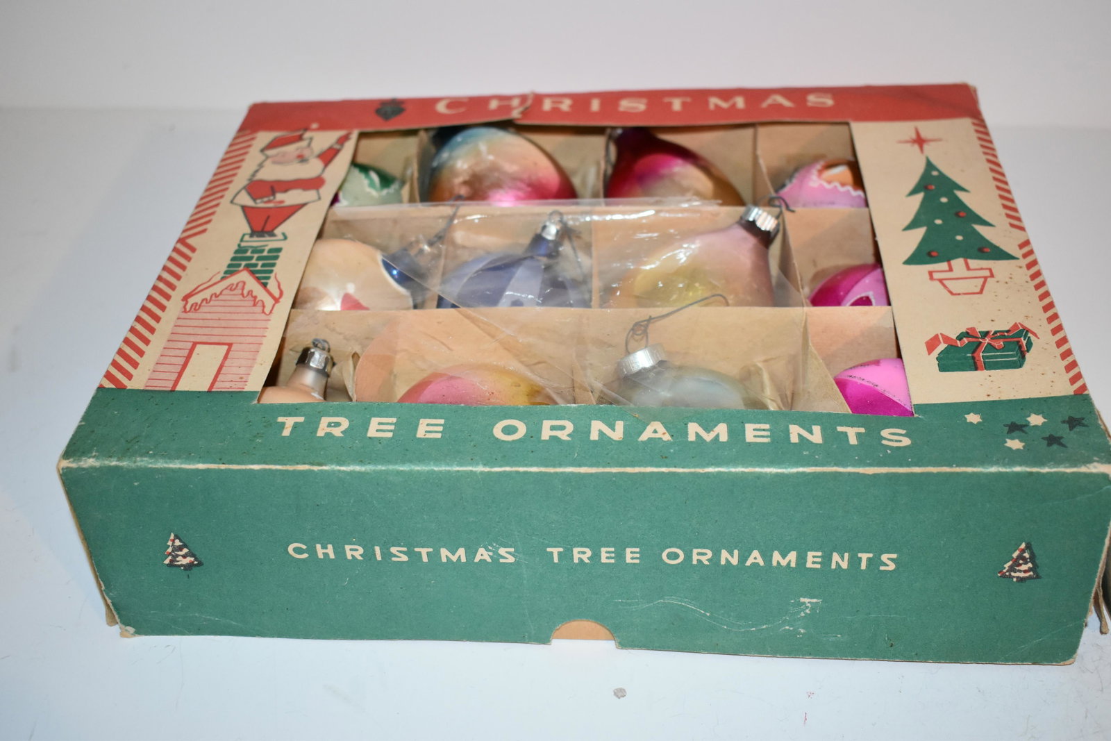 Vintage 12 Jumbo Poland Fantasia Mercury Glass Christmas Ornaments: Vintage 12 Jumbo Poland Fantasia Mercury Glass Christmas Ornaments Please view all photos as they are part of the description and condition of this Item, Feel free to contact me with questions or pict