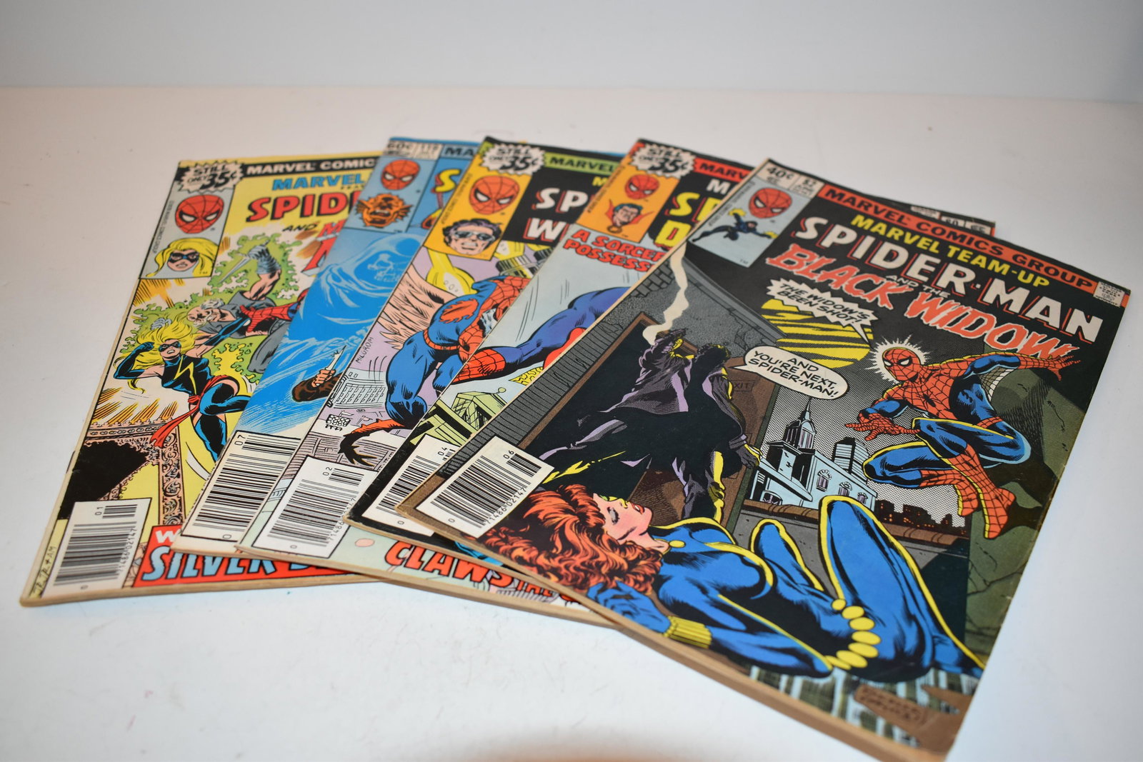 Vintage Lot of Marvel Team Up Comic Books 77, 119, 78, 80, 82, (1 of 10)