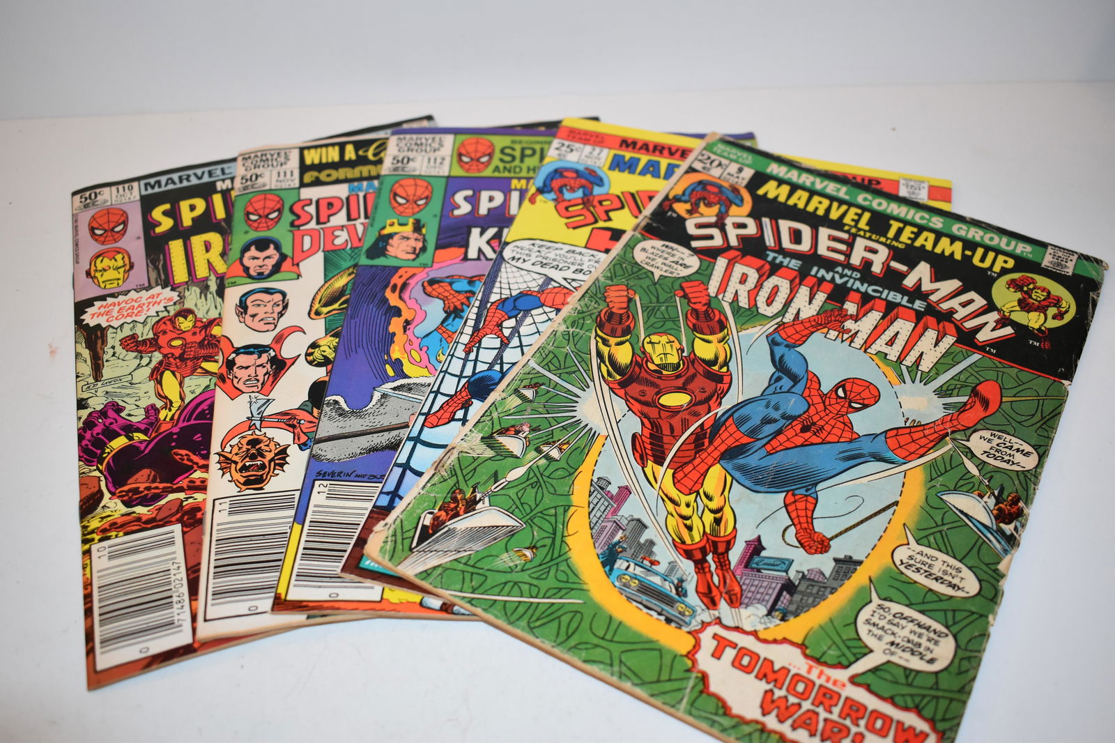 Vintage Lot of Marvel Team Up Comic Books 110, 111, 112, 27, 9 (1 of 11)