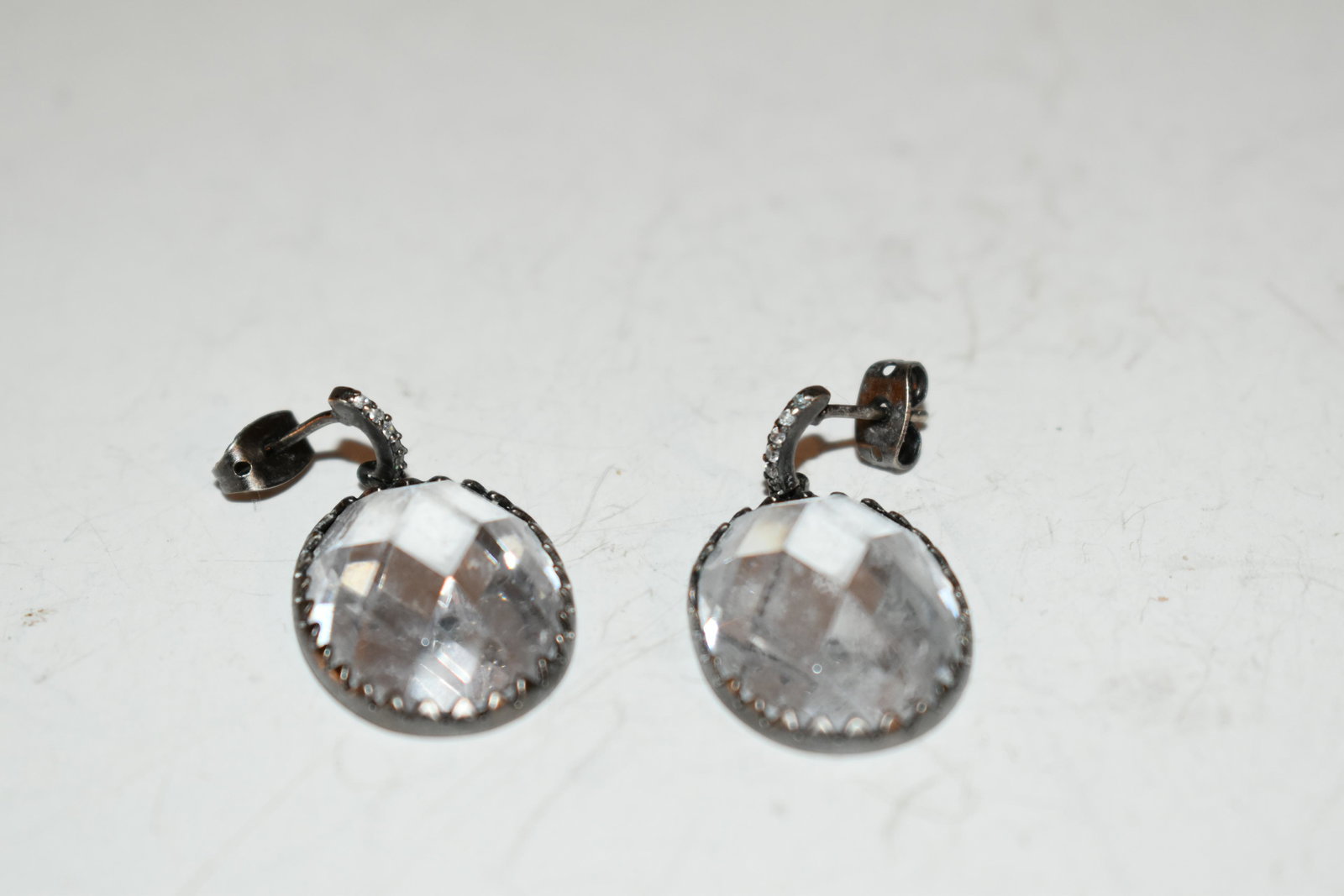 Vintage Sterling silver crystal Earrings (1 of 4)