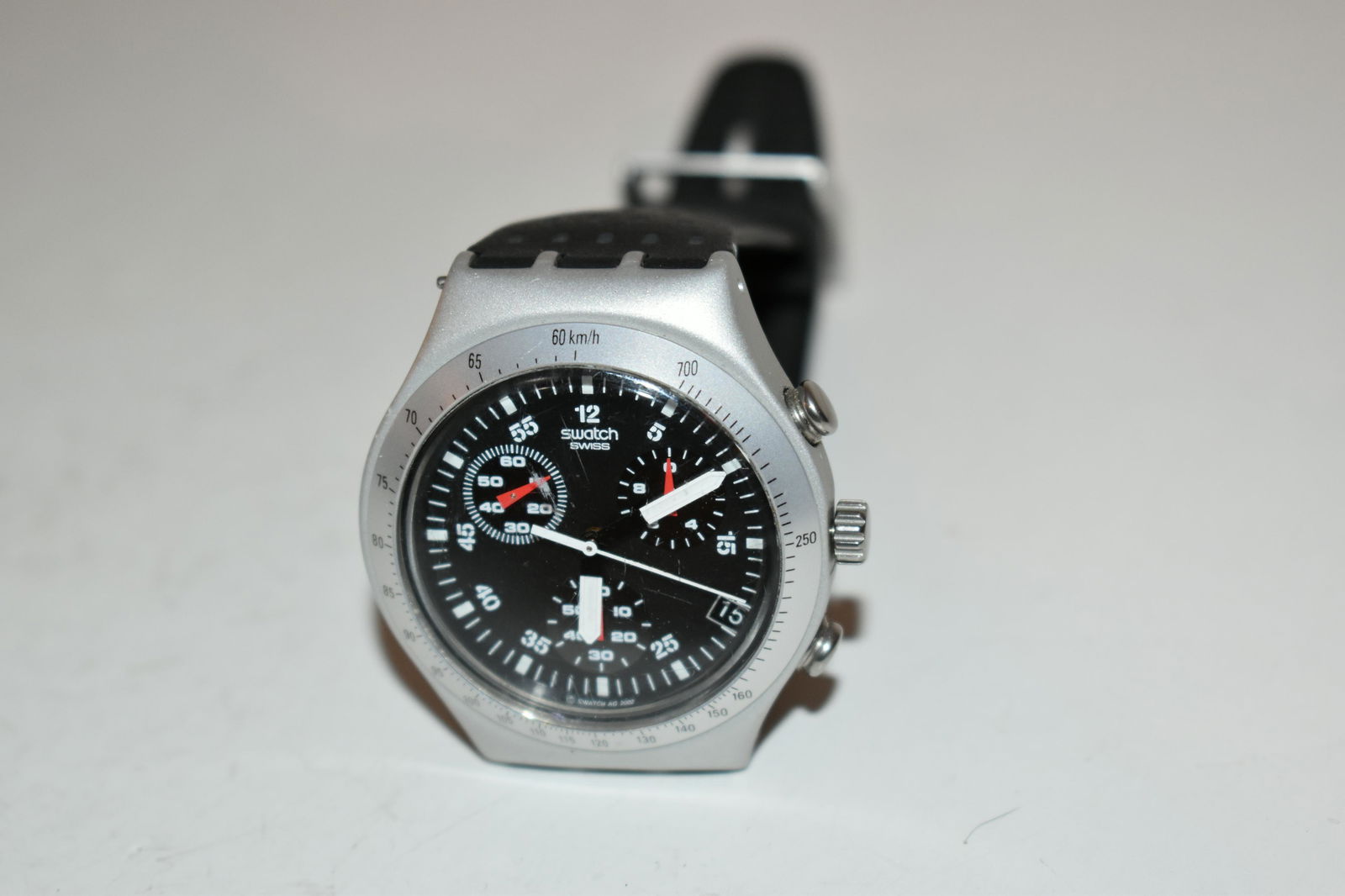 Rare Swatch Irony Chronograph Vintage Men's Wrist Watch works great (1 of 5)