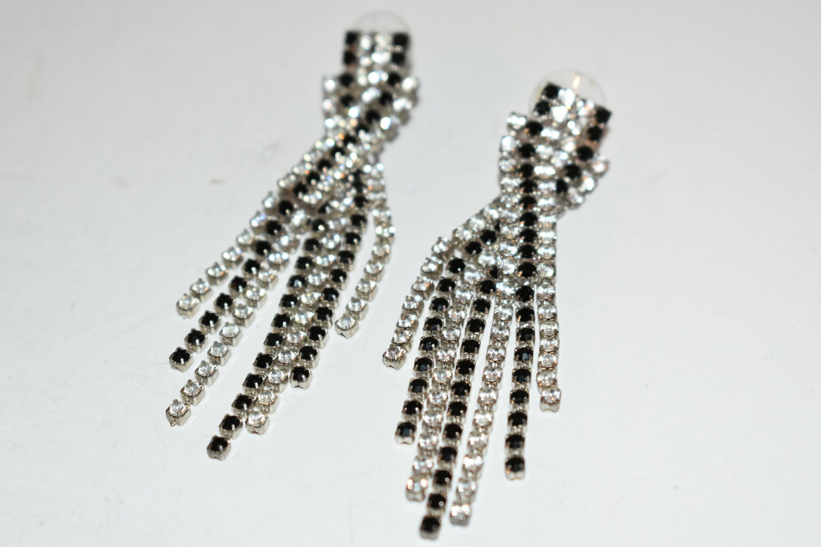 Vintage rhinestone earrings (1 of 3)