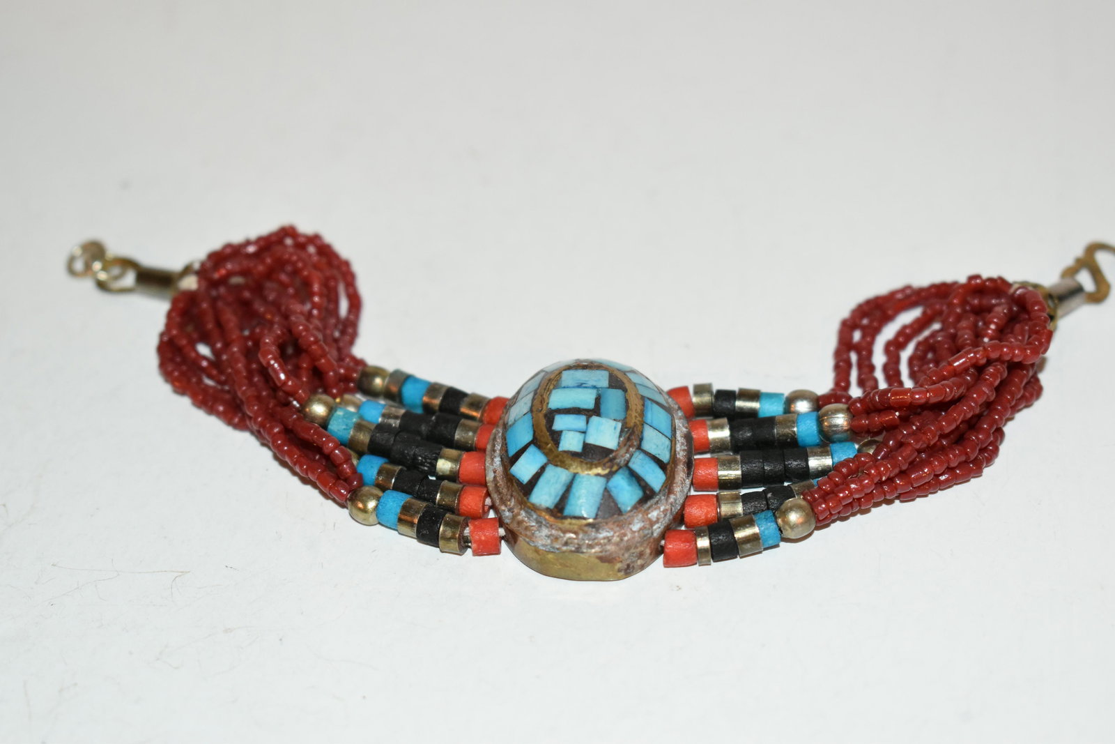 Vintage beaded strand Bracelet 8" (1 of 3)