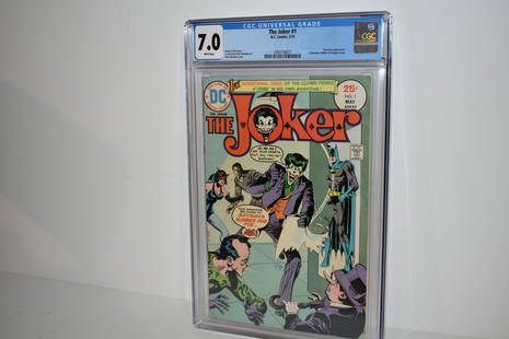 The Joker #1 DC 1975 CGC 7.0 Batman Catwoman Riddler Penguin Two-Face: The Joker #1 DC 1975 CGC 7.0 Batman Catwoman Riddler Penguin Two-Face Please view all photos as they are part of the description and condition of this Item, Feel free to contact me with questions or p