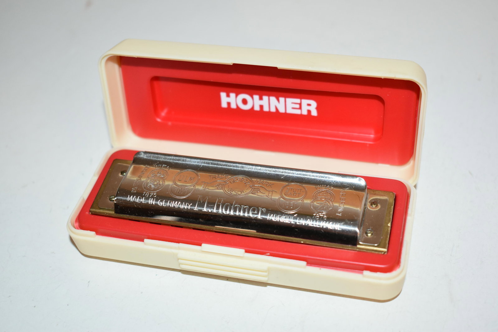 Vintage Germany M. Hohner Marine Band Harmonica 1896 Key C Musical Instrument (1 of 5)