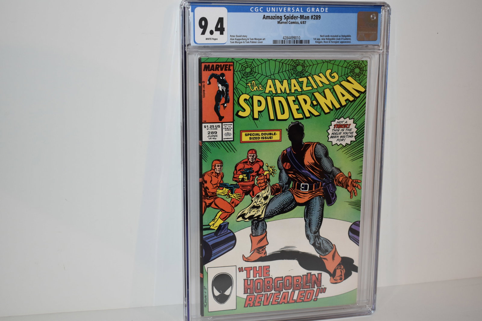 Amazing Spider-Man #289 CGC 9.4 NM 1987 Ned Hobgoblin Marvel Comics Key (1 of 2)