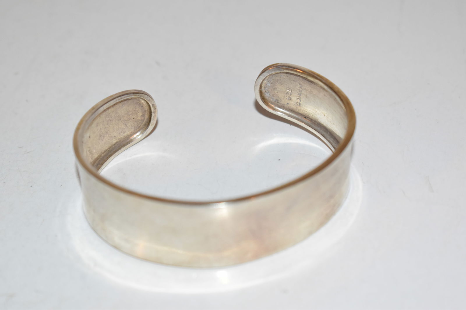 Vintage Sterling silver mexico cuff Bracelet 7" (1 of 4)