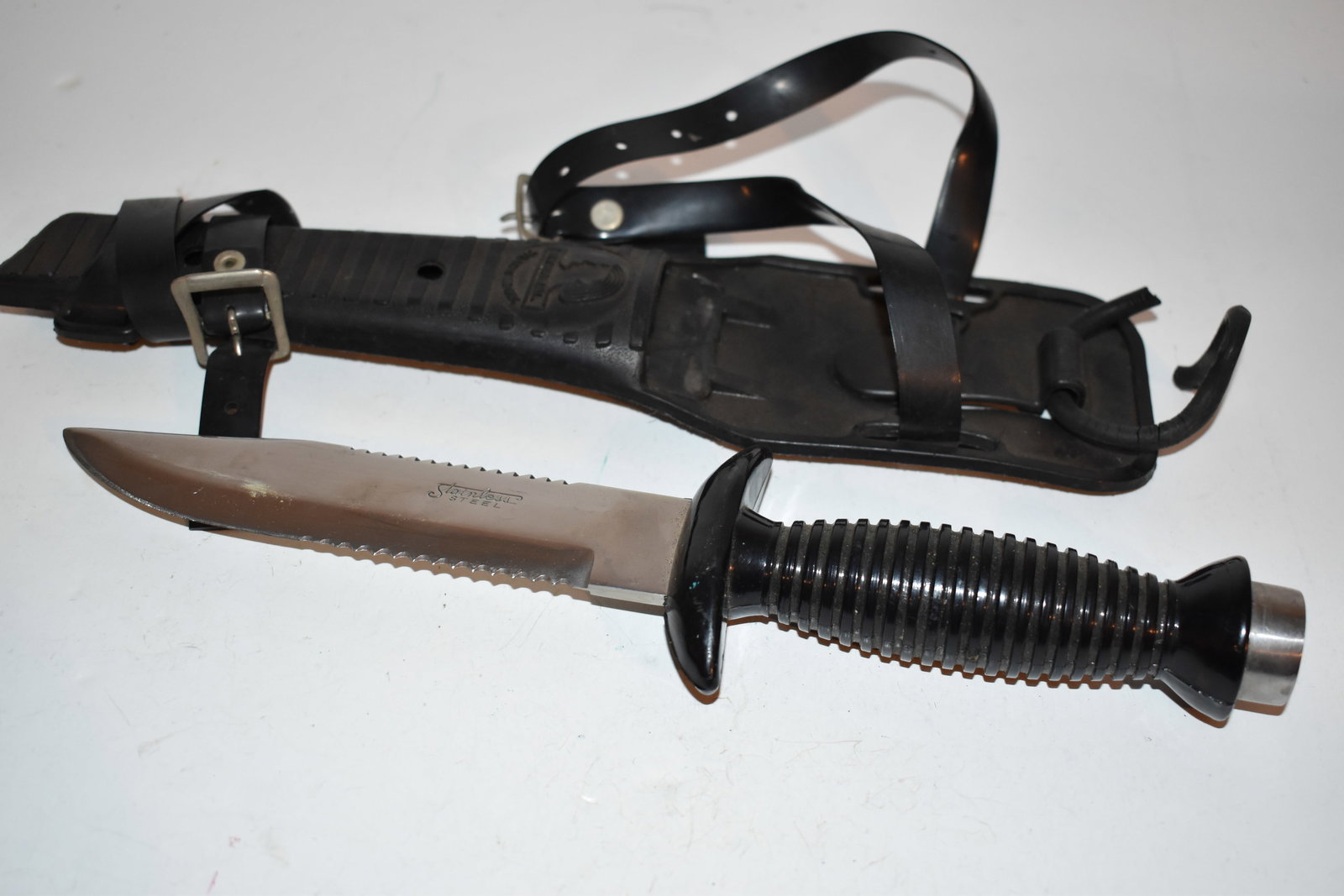 Vintage trade master USA Scuba Diving Diver Survival Knife & Sheath (1 of 4)