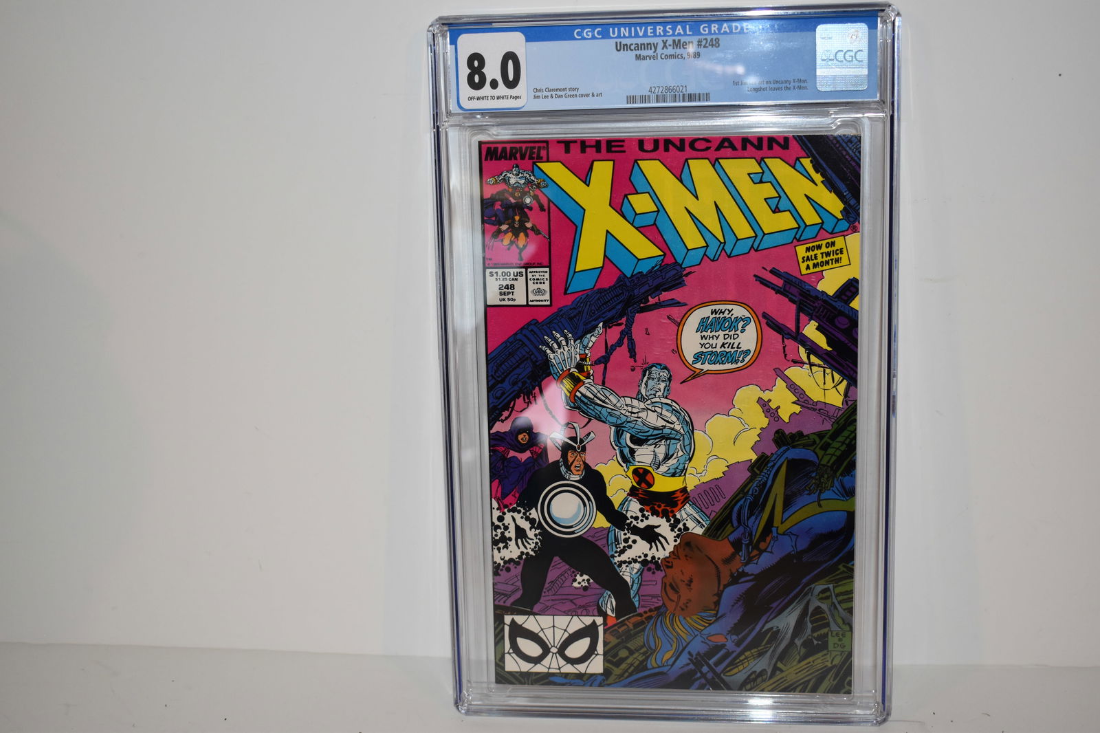 Vintage CGC 8.0 Comic Book x-men 248 (1 of 3)