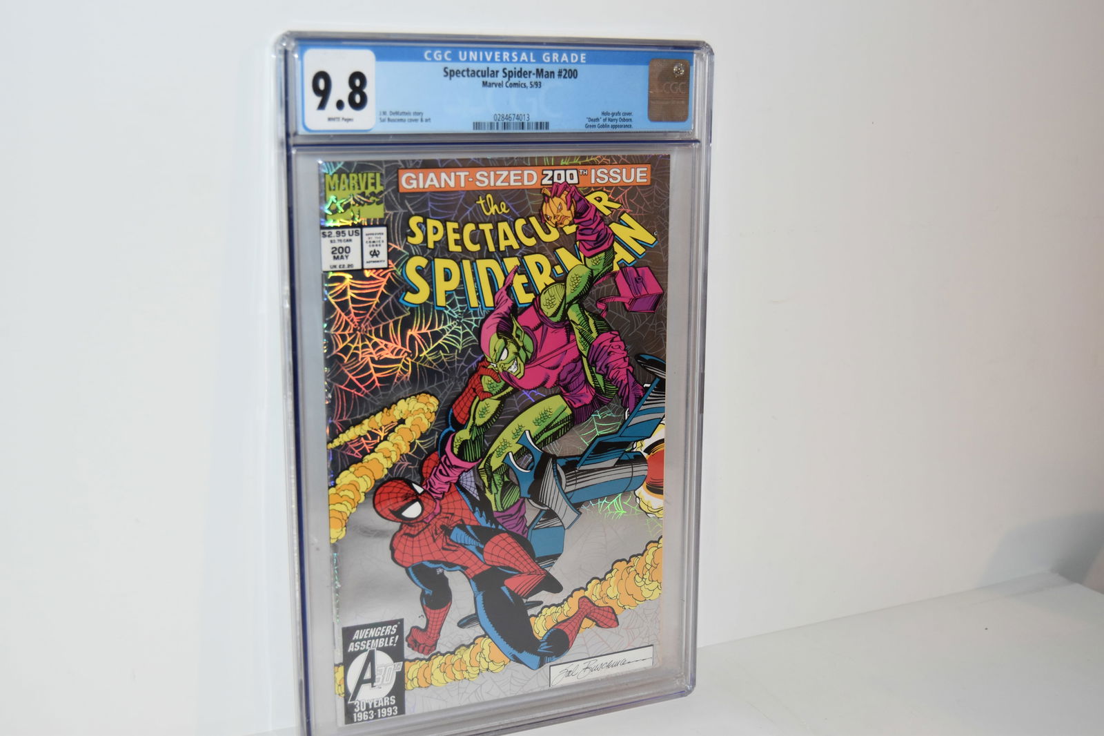 Vintage Comic Book Spectacular Spider-Man #200 Marvel 1993 Death Harry Osborn CGC 9.8 WHITE Pages (1 of 2)