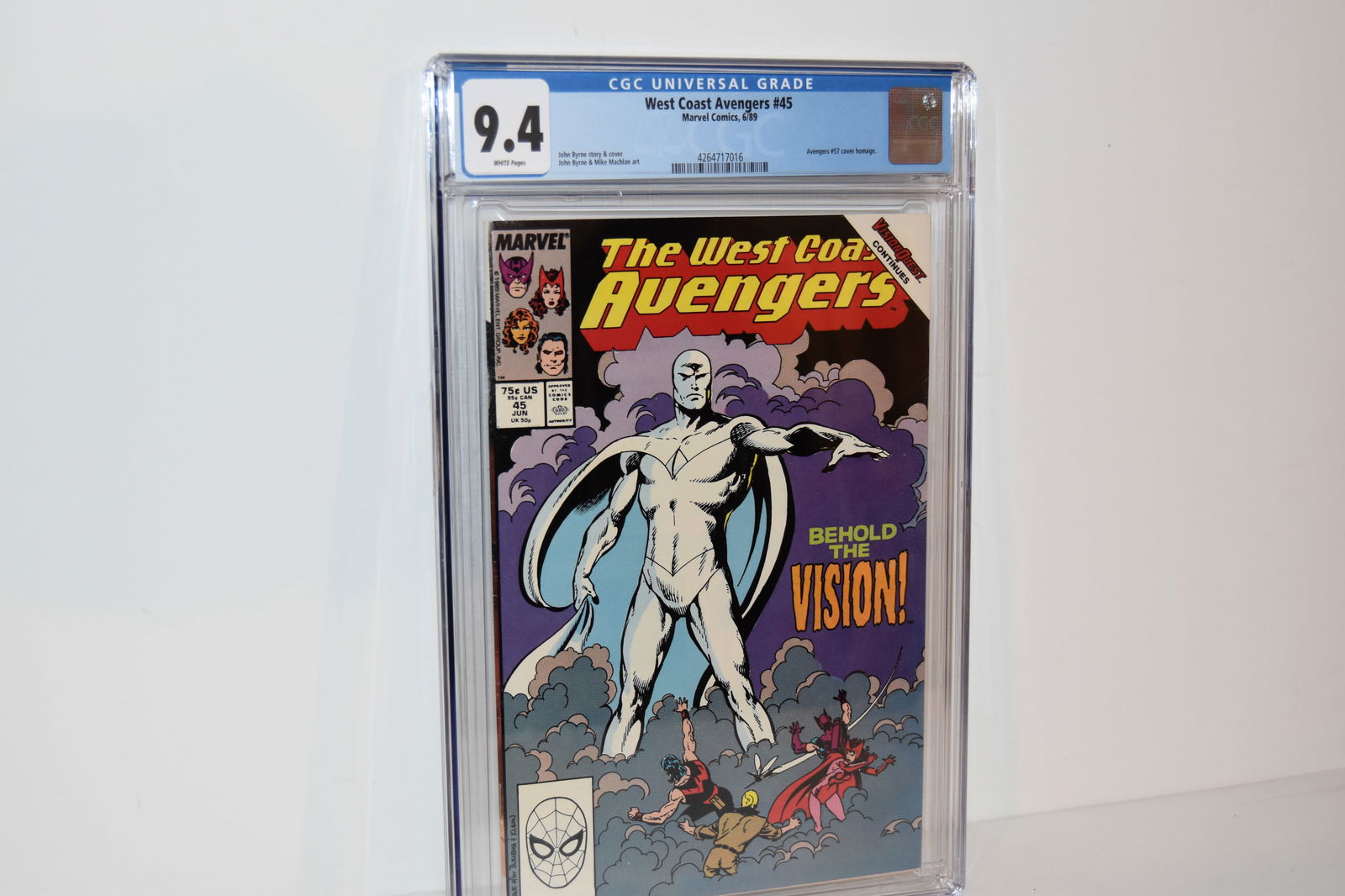 Vintage Comic Book West Coast Avengers #45 CGC 9.4 (1 of 2)
