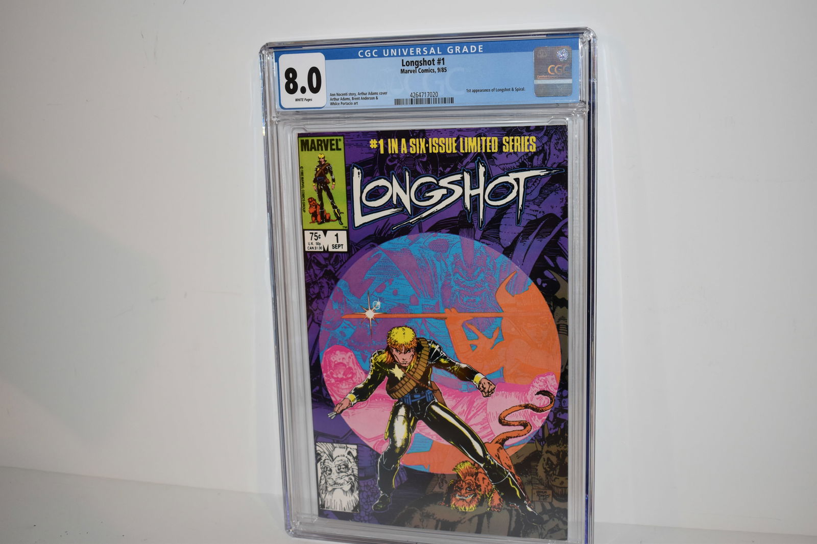 Longshot #1 (1985) Marvel CGC 8.0 1st Appearance of Longshot & Spiral (1 of 2)