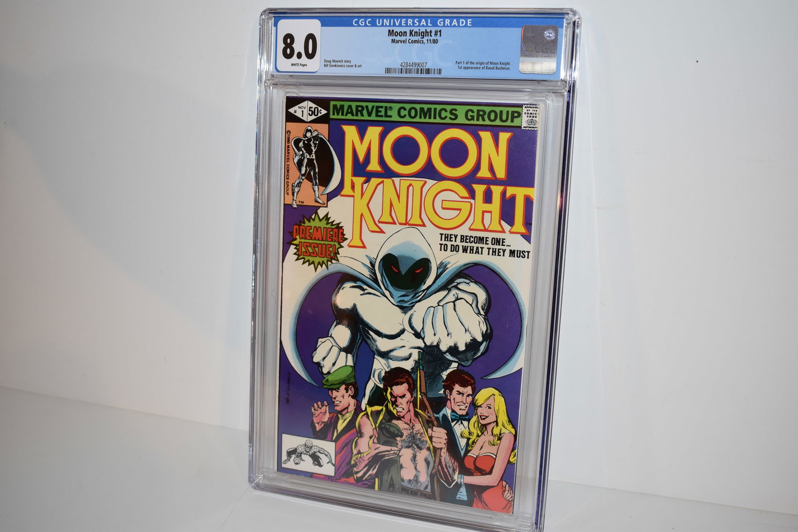 Moon Knight #1 1980 1st app of Bushman CGC 8.0 GRADED (1 of 3)