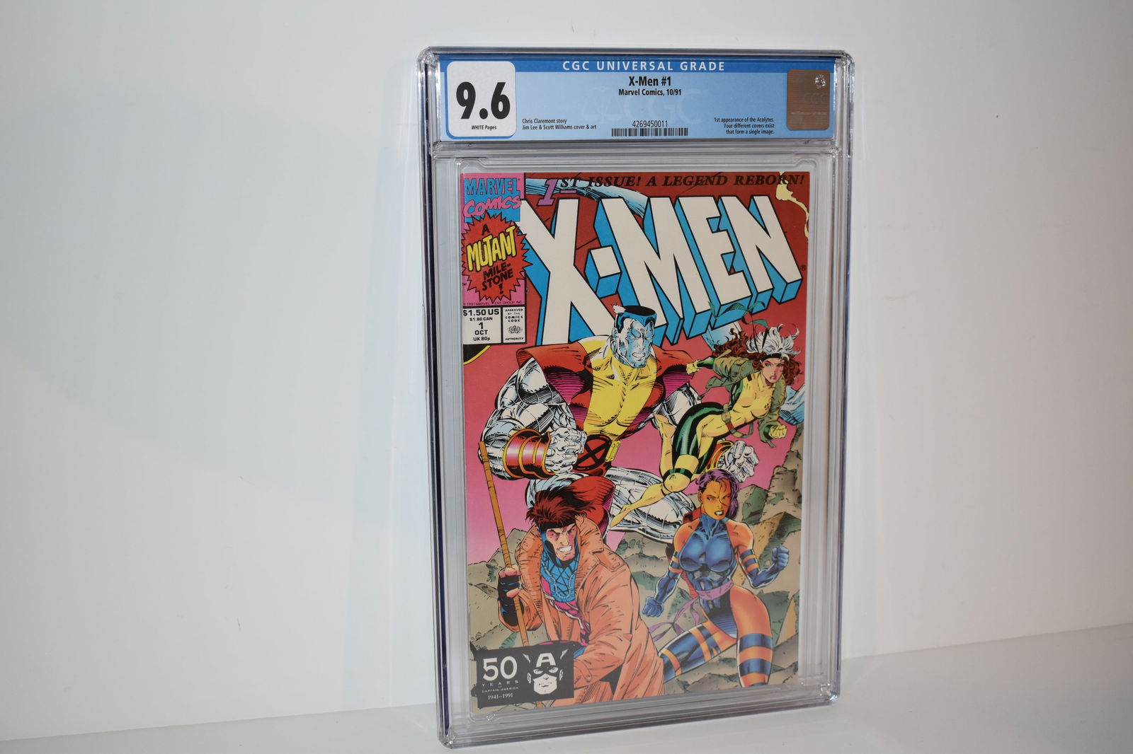 Comic X-Men 1 cgc 9.6 Marvel 1991 Jim Lee Gambit cover 1st appearance Acolyte (1 of 3)