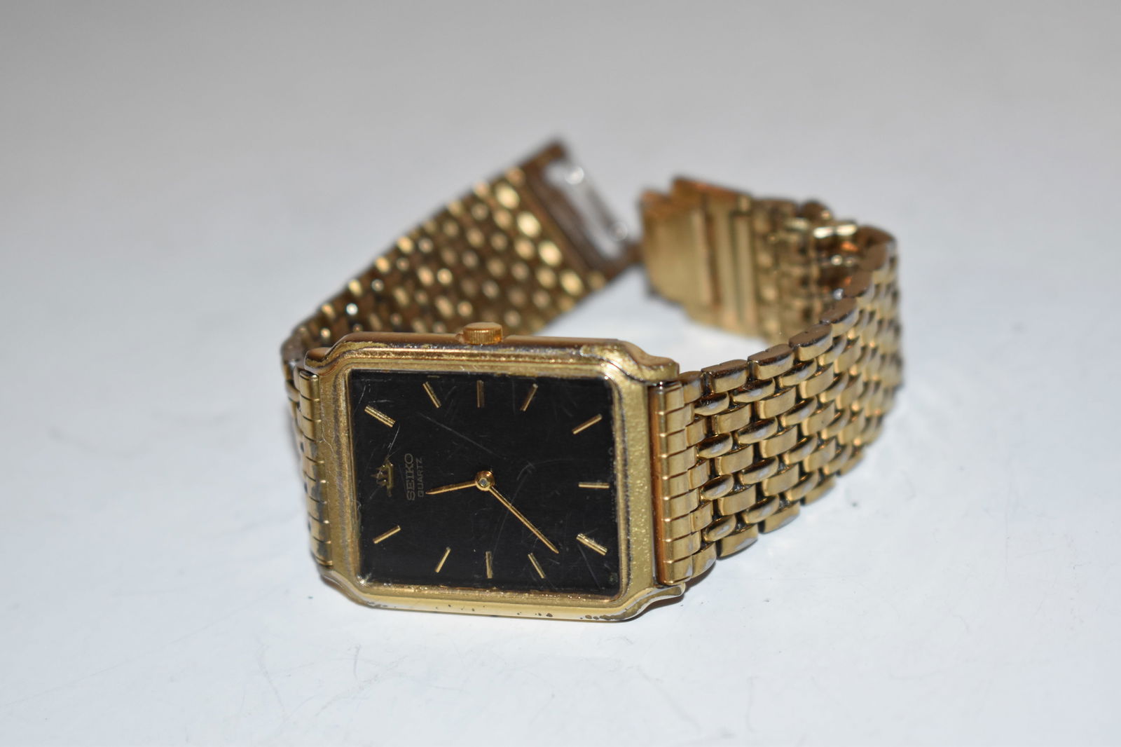 Vintage Seiko Watch Men Gold Tone Tank 5y30 5170 Works Vintage Seiko Watch Men Gold Tone Tank 5y30 5170 Works