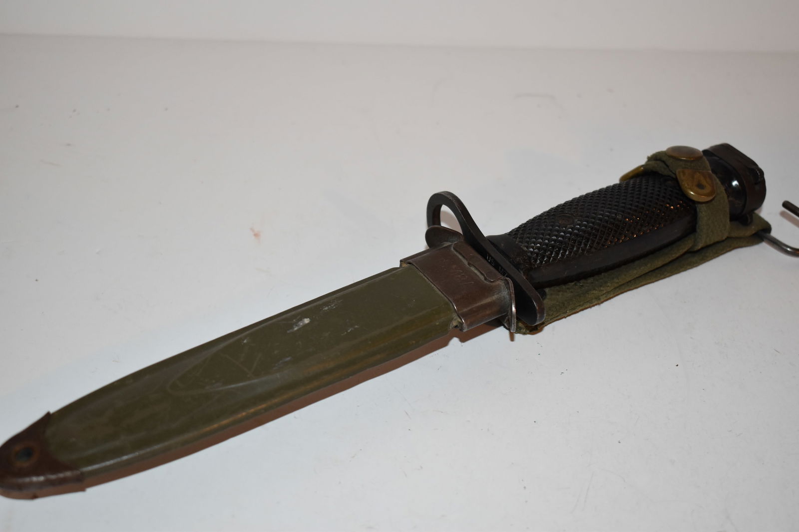 US M7 military knife w/ M8AI PWH sheath scabbard blade dagger militaria (1 of 7)