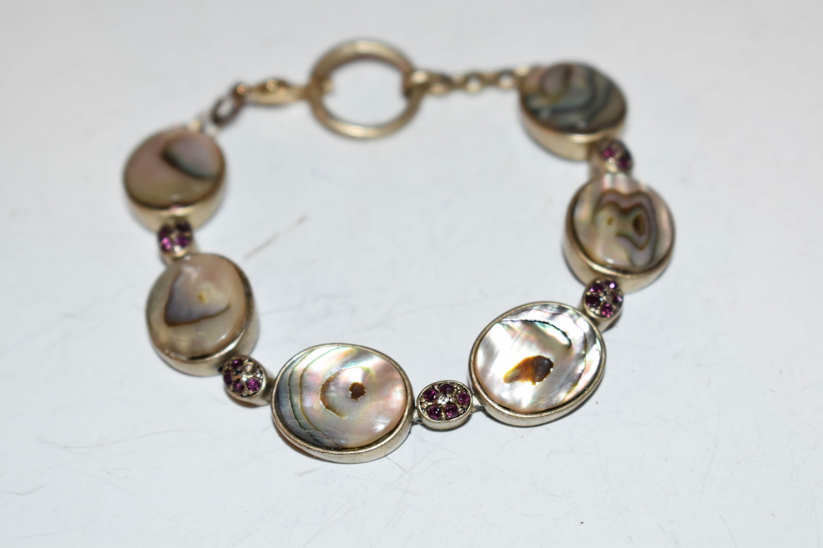 Vintage ALPACA Silver Bracelet sz 8" (1 of 4)