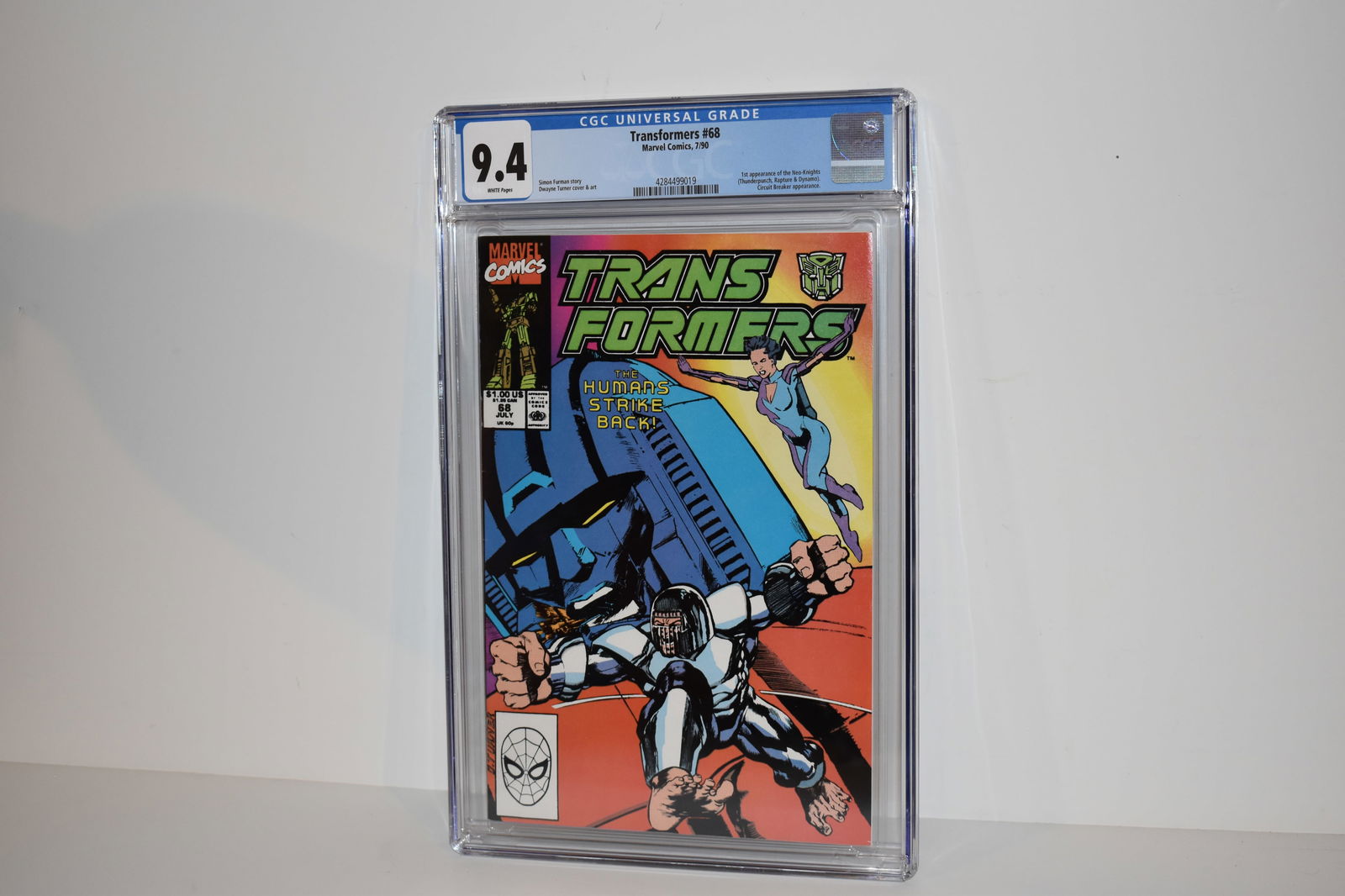Transformers #68 (1990) Marvel Comics 1st Appearance Neo-Knights CGC 9.4 (1 of 3)