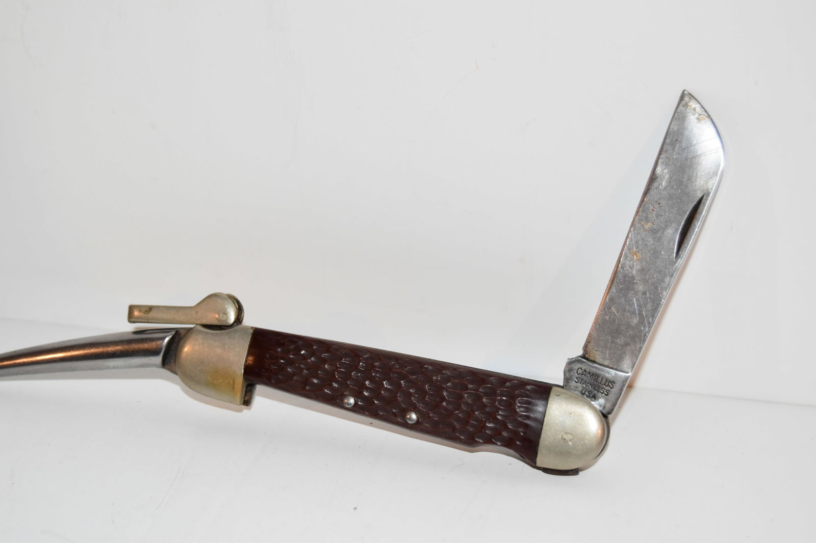 Old Vintage Camillus New York Sailors Rigging Rope Pocket Knife (1 of 5)