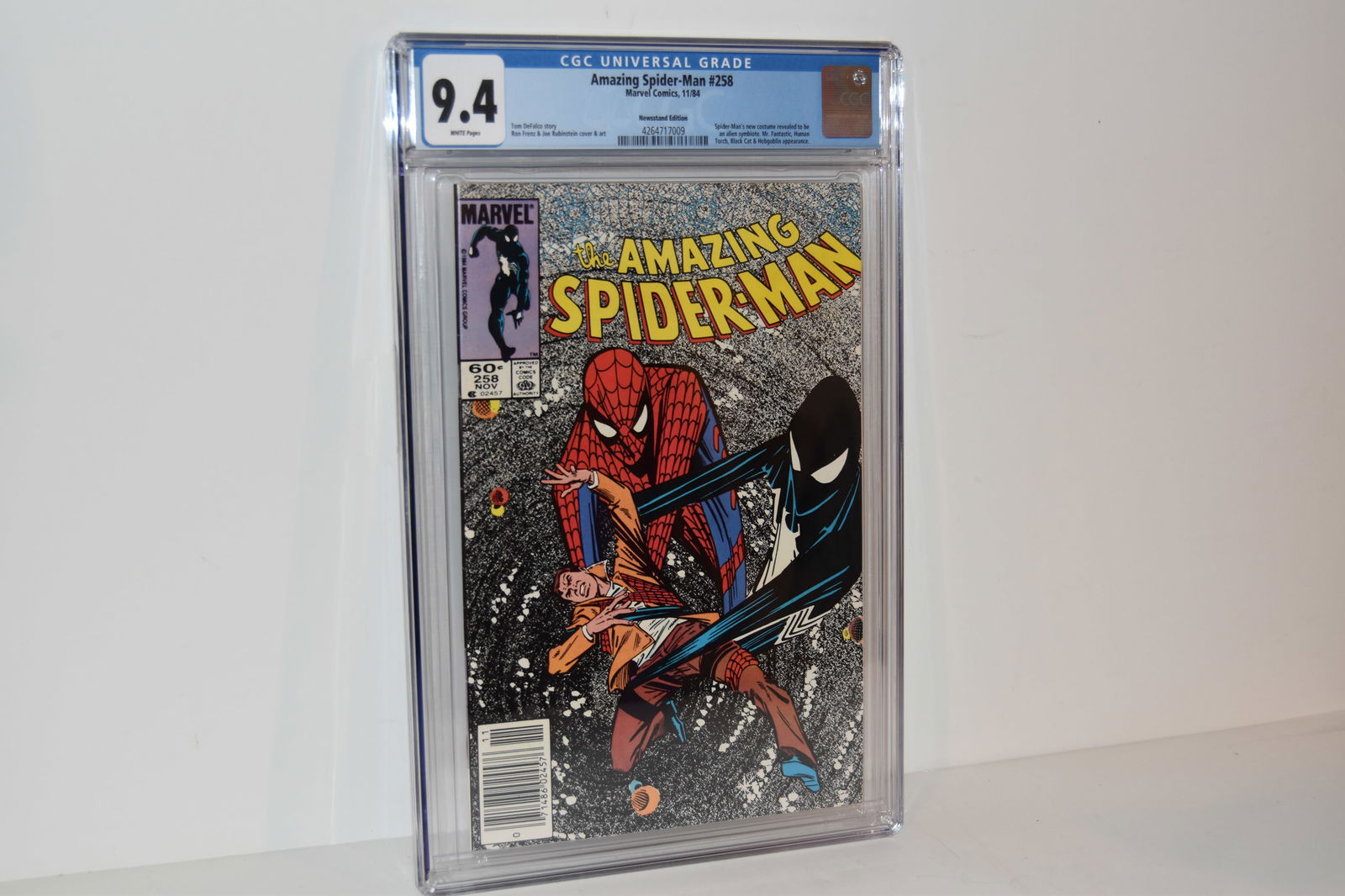 Vintage Comic Book Amazing Spider-Man #258 CGC 9.4 News Stand (1 of 2)