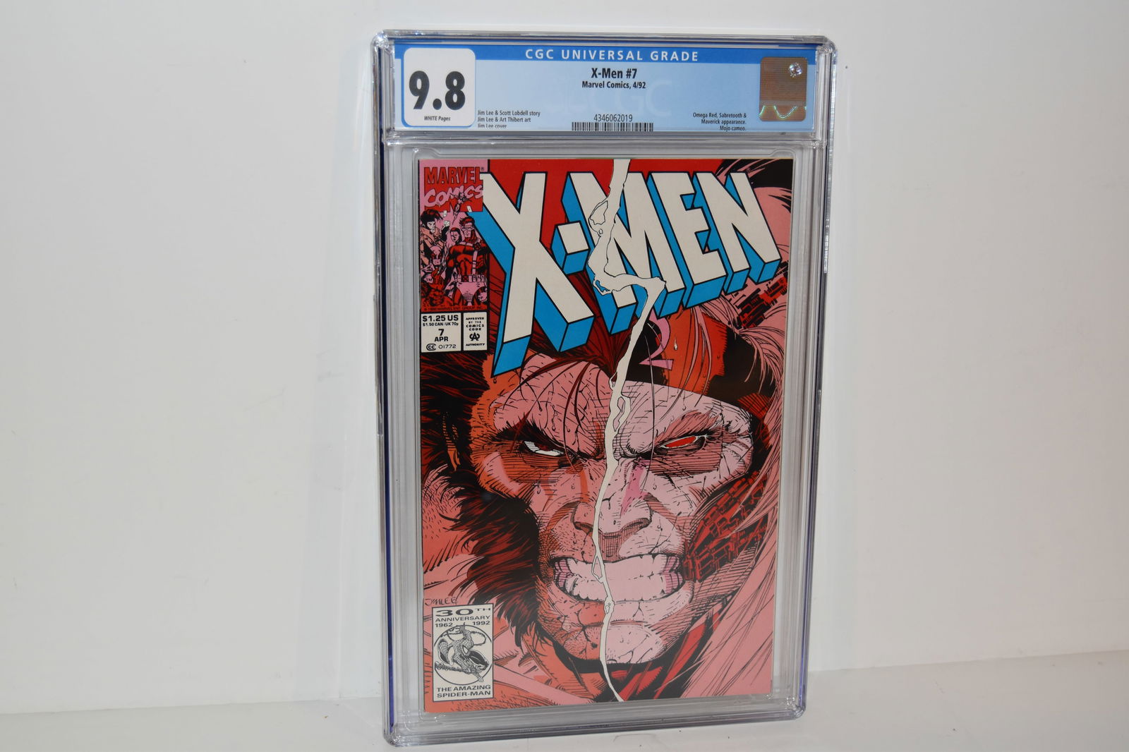 X-MEN #7 CGC 9.8 1992 Jim Lee Wolverine Omega Red (1 of 2)