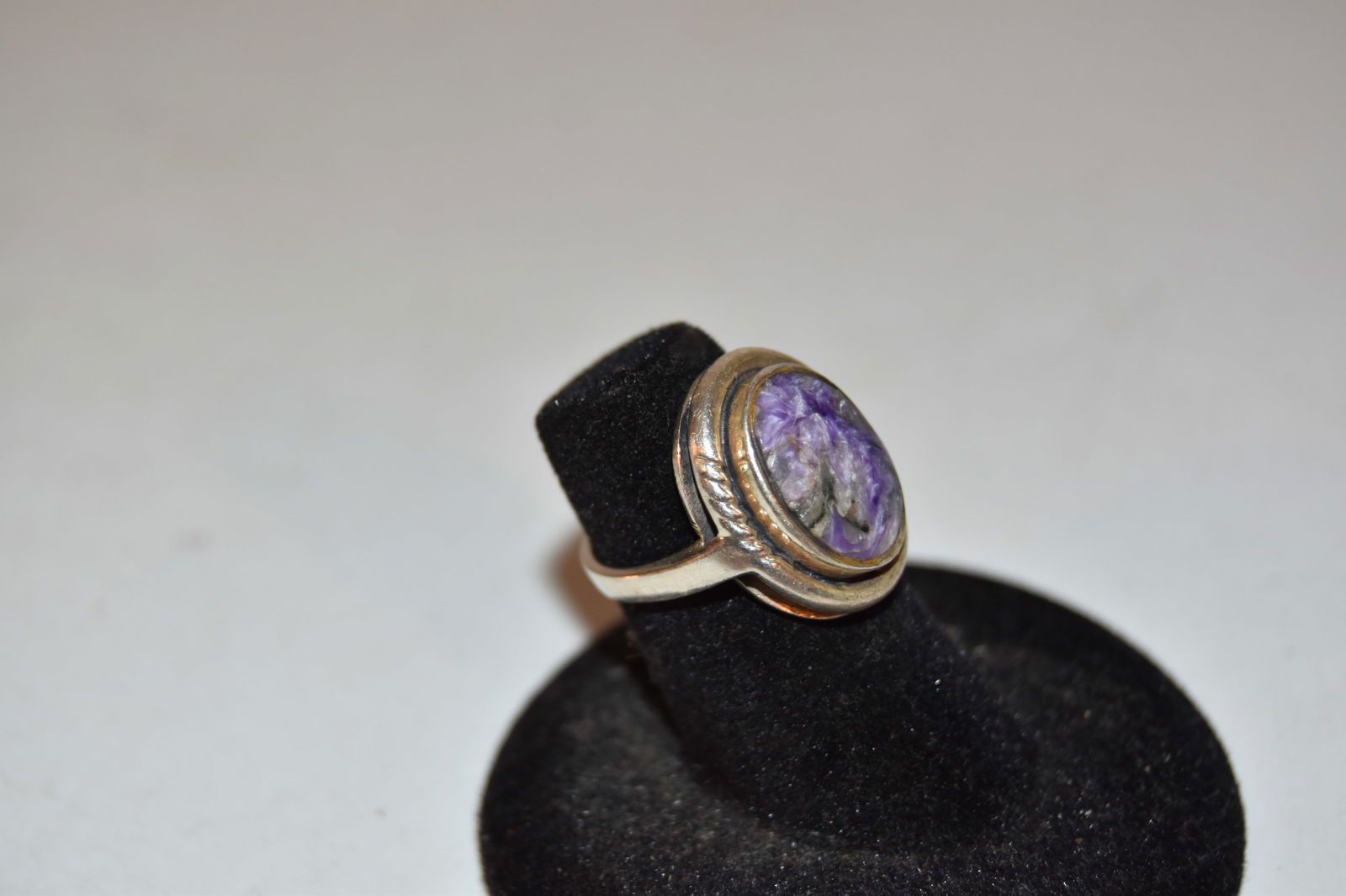 Vintage sterling silver Tourmaline ring sz 4 (1 of 5)