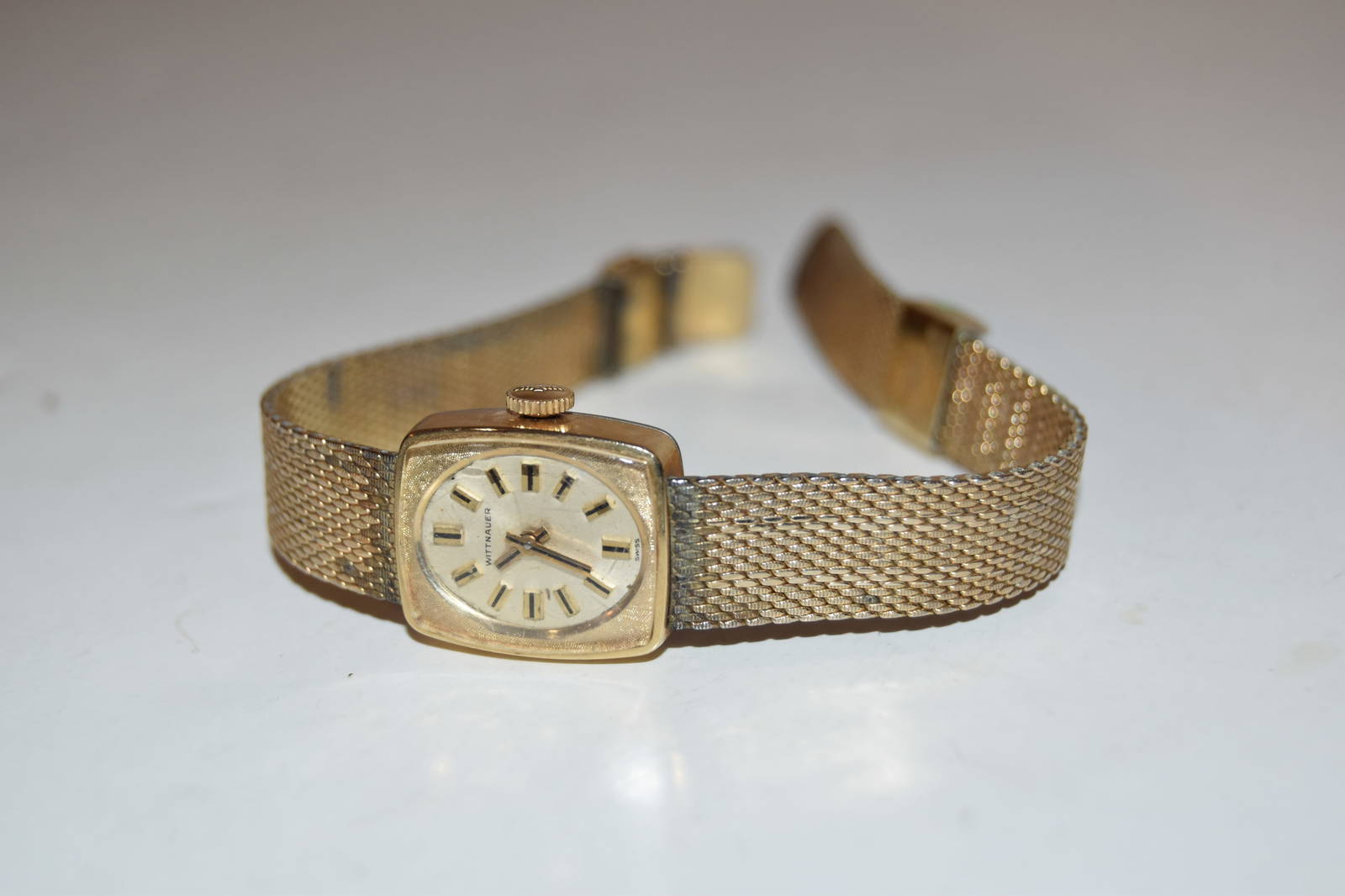 Vintage Wittnauer Watch 10k Gold Filled, 17 Jewel Working In Good